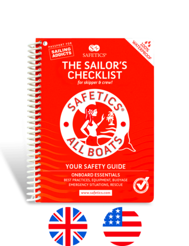 Safetics the Sailor’s Checklist – Mermaid cover – with flags