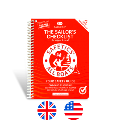 Safetics the Sailor's Checklist - Mermaid cover - with flags